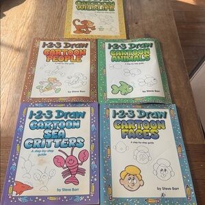 1-2-3 Draw Books set of 5 books